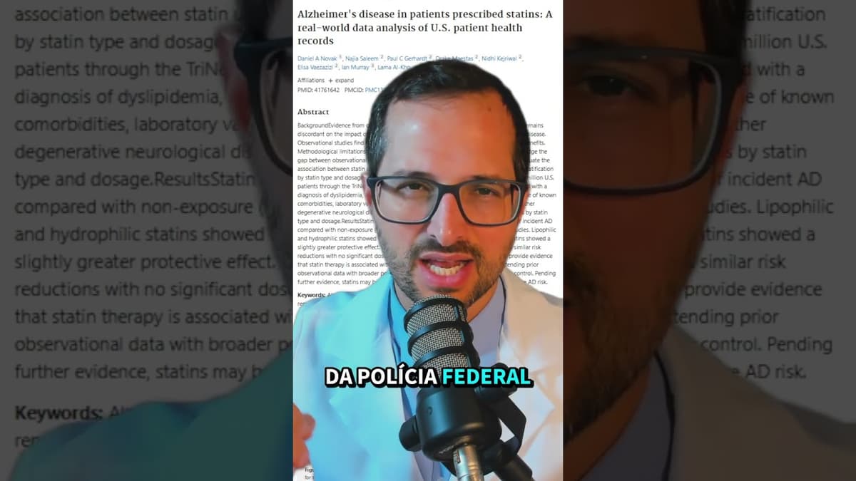 Remédio para Colesterol Causa Alzheimer? A Verdade sobre Estatinas e o Cérebro do Idoso